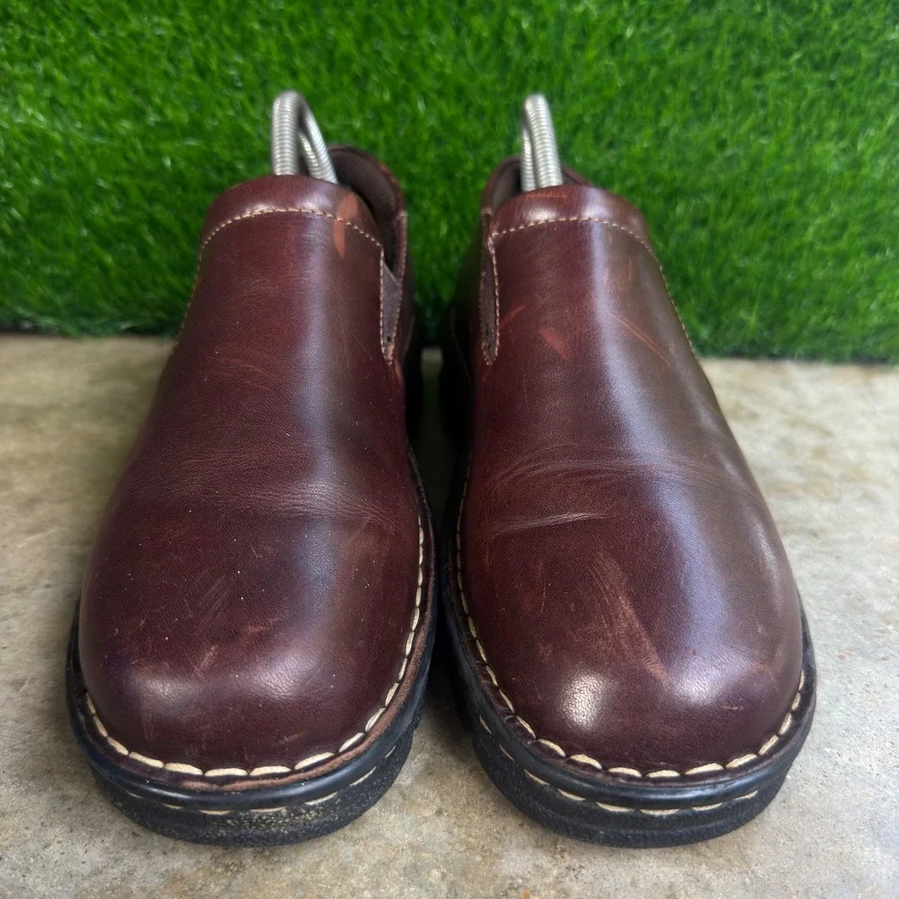 Vintage 90s Eastland Newport Brown Leather Slip On Loafers Workwear 8.5